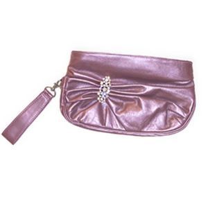 Jewels 'Chantal' Leather Clutch